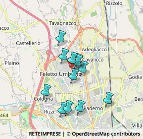 Mappa Via G. Cesare, 33010 Feletto Umberto UD, Italia (1.38)