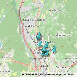 Mappa Via Bolzano, 38121 Trento TN, Italia (1.46167)