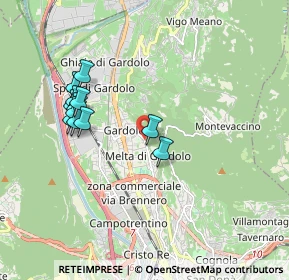 Mappa Via Silvio Pegoretti, 38121 Trento TN, Italia (1.75917)