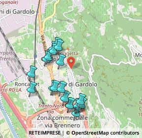 Mappa Via Silvio Pegoretti, 38121 Trento TN, Italia (0.9385)