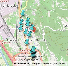 Mappa Via Silvio Pegoretti, 38121 Trento TN, Italia (1.0275)