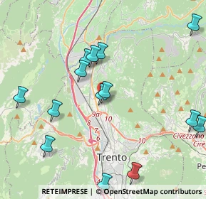 Mappa Via Silvio Pegoretti, 38121 Trento TN, Italia (4.91533)