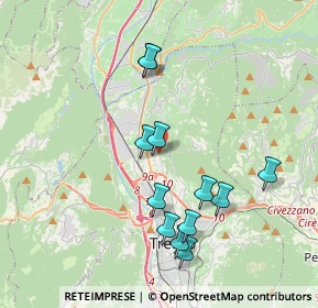 Mappa Via Silvio Pegoretti, 38121 Trento TN, Italia (3.70667)