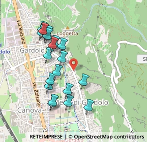Mappa Via Silvio Pegoretti, 38121 Trento TN, Italia (0.4565)