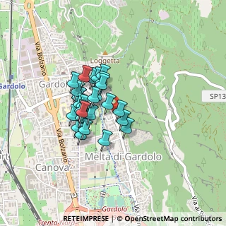 Mappa Via Silvio Pegoretti, 38121 Trento TN, Italia (0.31071)
