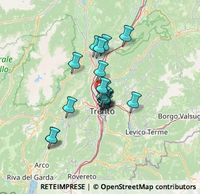 Mappa Via Silvio Pegoretti, 38121 Trento TN, Italia (9.05222)