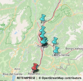 Mappa Via Silvio Pegoretti, 38121 Trento TN, Italia (11.60429)