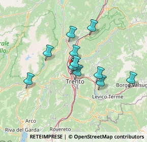 Mappa Via Silvio Pegoretti, 38121 Trento TN, Italia (10.92636)