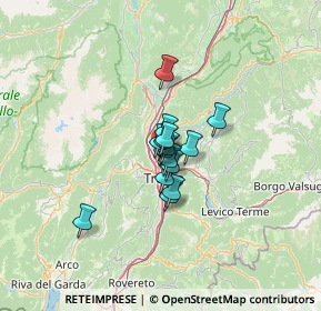 Mappa Via Silvio Pegoretti, 38121 Trento TN, Italia (6.41933)