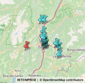 Mappa Via Silvio Pegoretti, 38121 Trento TN, Italia (7.13)