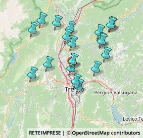 Mappa Via Silvio Pegoretti, 38121 Trento TN, Italia (6.92895)