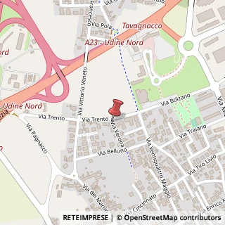 Mappa Via Verona,  10, 33010 Tavagnacco, Udine (Friuli-Venezia Giulia)