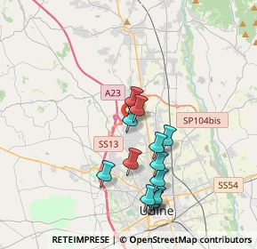 Mappa Via Bolzano, 33010 Tavagnacco UD, Italia (3.37077)