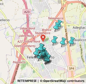 Mappa Via Bolzano, 33010 Tavagnacco UD, Italia (0.798)