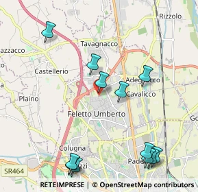Mappa Via Bolzano, 33010 Tavagnacco UD, Italia (2.46333)
