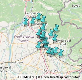 Mappa Via Bolzano, 33010 Tavagnacco UD, Italia (9.013)
