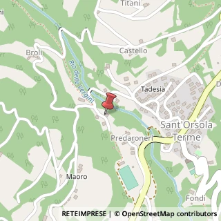 Mappa Loc. Predaroneri, 11a, 38050 Sant'Orsola Terme, Trento (Trentino-Alto Adige)