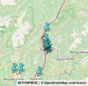 Mappa Via Giuseppe Tosetti, 38121 Trento TN, Italia (10.50917)