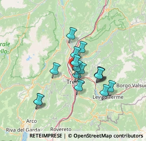 Mappa Via Giuseppe Tosetti, 38121 Trento TN, Italia (10.51176)