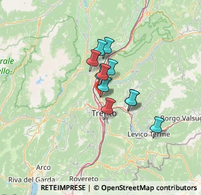 Mappa Via Giuseppe Tosetti, 38121 Trento TN, Italia (8.16)