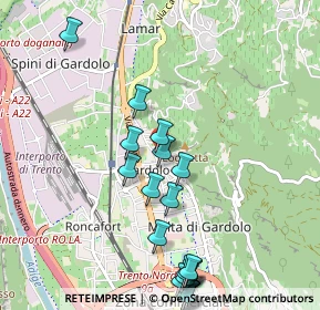 Mappa Via Giuseppe Tosetti, 38121 Trento TN, Italia (1.204)