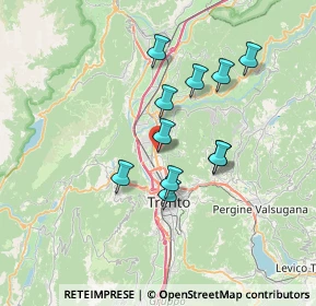 Mappa Via Giuseppe Tosetti, 38121 Trento TN, Italia (5.88364)