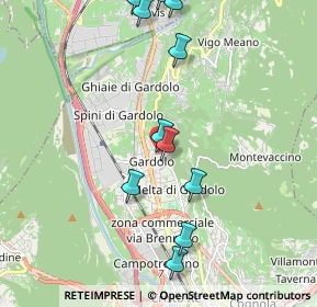 Mappa Via Giuseppe Tosetti, 38121 Trento TN, Italia (2.18364)