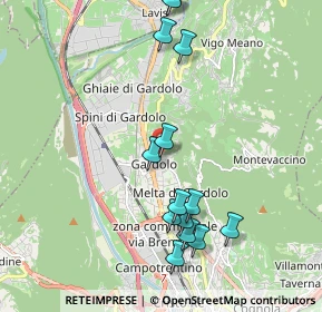 Mappa Via Giuseppe Tosetti, 38121 Trento TN, Italia (2.10786)
