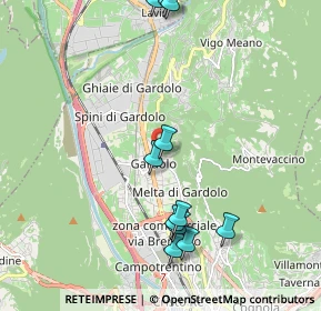 Mappa Via Giuseppe Tosetti, 38121 Trento TN, Italia (2.22182)