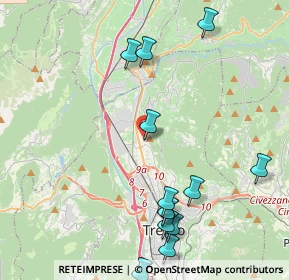 Mappa Via Giuseppe Tosetti, 38121 Trento TN, Italia (4.91154)