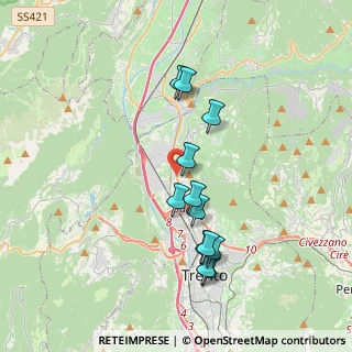 Mappa Via del, 38121 Trento TN, Italia (3.44833)