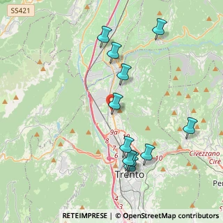 Mappa Via del, 38121 Trento TN, Italia (4.21727)