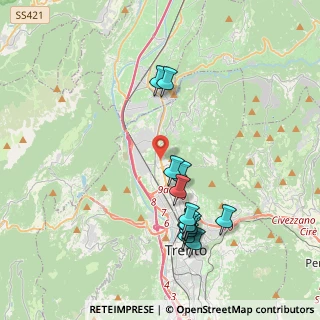 Mappa Via del, 38121 Trento TN, Italia (3.87154)