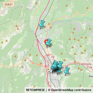 Mappa Via del, 38121 Trento TN, Italia (4.48167)
