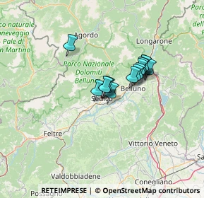 Mappa Viale Trieste, 32036 Sedico BL, Italia (8.464)