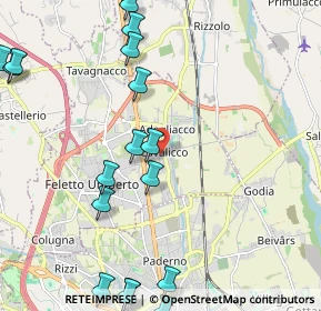 Mappa Via Dante Alighieri, 33010 Feletto Umberto UD, Italia (2.9785)