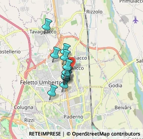 Mappa Via Dante Alighieri, 33010 Feletto Umberto UD, Italia (1.04667)