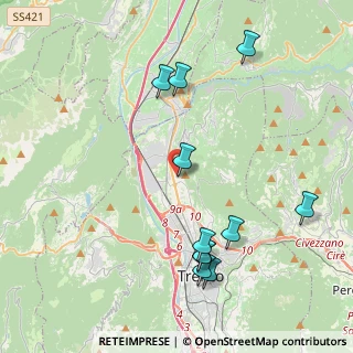 Mappa Via Gaspare Crivelli, 38100 Trento TN, Italia (4.50091)