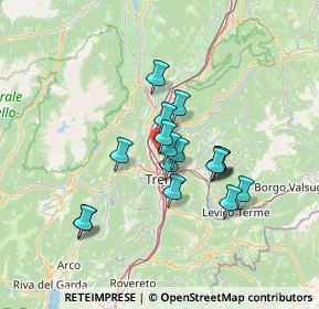 Mappa Via Gaspare Crivelli, 38121 Trento TN, Italia (10.53235)