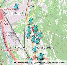 Mappa Via Gaspare Crivelli, 38121 Trento TN, Italia (1.199)