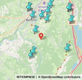 Mappa Via Col De Gou, 32100 Belluno BL, Italia (4.89071)