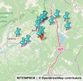 Mappa Via Col De Gou, 32100 Belluno BL, Italia (6.732)