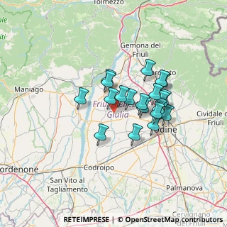 Mappa Strada Provinciale, 33030 Rive d'Arcano UD, Italia (10.302)