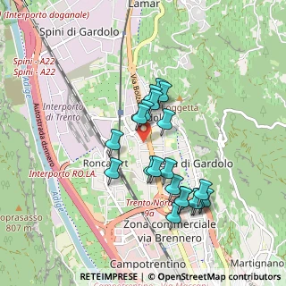 Mappa Via Isarco, 38123 Trento TN, Italia (0.7975)