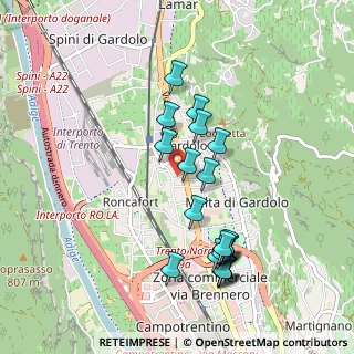 Mappa Via Isarco, 38123 Trento TN, Italia (0.9255)