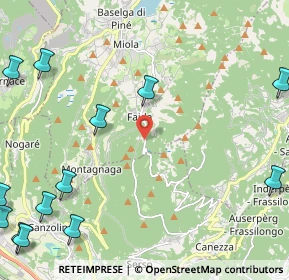 Mappa SP 83, 38042 Baselga di Piné TN, Italia (3.60333)