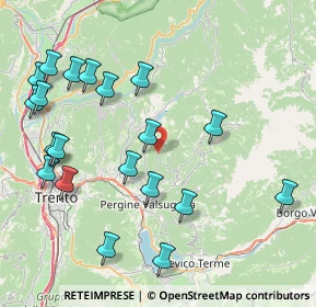 Mappa SP 83, 38042 Baselga di Piné TN, Italia (9.4075)