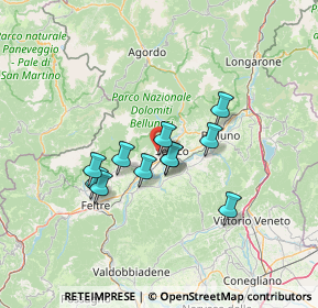 Mappa Piazza S. Bartolomeo, 32035 Meano BL, Italia (10.30545)