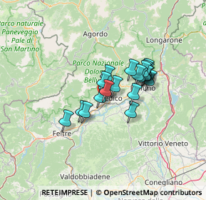 Mappa Piazza S. Bartolomeo, 32035 Meano BL, Italia (9.201)