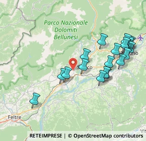 Mappa Piazza S. Bartolomeo, 32035 Meano BL, Italia (8.3755)